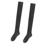 ZYHARUKO Calze alte sopra il ginocchio calze calde lunghe al ginocchio calze da donna stivali calzini scaldamuscoli per uso quotidiano cosplay calze alte, Grigio scuro, Taglia unica