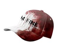 ZYHARUKO Cappello da baseball orribile per Halloween Dressingup Cappelli unisex a tesa lunga con stampa insanguinata copricapo di Halloween cappello novità, Stile 5, Taglia unica