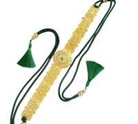 ZYHARUKO Cintura in metallo con strass scintillanti, regolabile, accessorio da sposa per abiti da sposa e abiti formali, lussuosa cintura da sera, GGG, Taglia unica