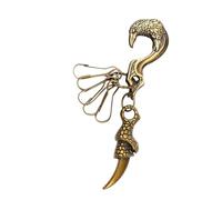 ZYHARUKO Collana con ciondolo a forma di artiglio di falco hip hop, gioiello Kirsite, leggero, robusto, per uomo e donna, accessorio alla moda con artiglio di falchi, Misura unica, come descritto