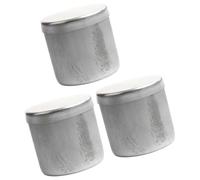 ZYHARUKO Contenitori di campione a tenuta stagna dei barattoli di alluminio del suolo di 3Pcs per analisi geotecnica del laboratorio & scatola del suolo di stoccaggio