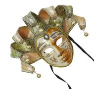 ZYHARUKO Costume in maschera vintage veneziani giullari carnevale cosplay festa di Halloween per donne uomini decorazioni da parete