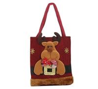 ZYHARUKO Elegante sacchetto regalo per bambini Candy con design multi-pattern per borsa di Natale per bambini bambini portatile squisito, Modello di cervo, One Size