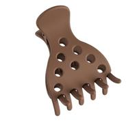 ZYHARUKO Fermaglio per capelli tinta unita per le donne artiglio alla moda con forte costruzione colore varietà accessorio per feste con design semplice, Caff scuro, Taglia unica