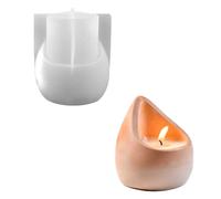 ZYHARUKO Le lacrime della tazza del silicone muffe la resina epossidica per il supporto Candy Jar Planter Cement Clay Silicone Molds