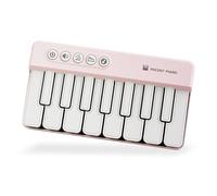 ZYHARUKO Pianoforte elettronico dei bambini con effetti visivi variopinti della maniglia & modi di apprendimento Keyset educativo trasportabile