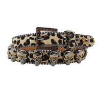 ZYHARUKO Punk Vita Cintura Catena Della Pancia Stampa Leopardi Per Le Donne Uomini Per La Street Dance Prom Hip Hop Musica Rock PU Cintura Jean Leopardi Stampa Cinture Per Donne Uomini Per Bambini