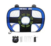 ZYHARUKO Rete da calcio per allenamento a corrente continua, con 5 distretti di pratica, montaggio rapido per quattrocento per ogni età, tessuto universitario pieghevole