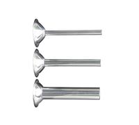 ZYHARUKO Set di 3 imbuti per salsicce in acciaio inox, accessori per preparare spuntini in modo facile e ordinato