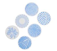 ZYHARUKO Sottobicchieri in silicone Set 9,6 cm Pad antiscivolo rotondo tazze da caffè bevande tappetino per la casa o l'ufficio stuoie per bevande in silicone