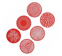 ZYHARUKO Sottobicchieri in silicone Set 9,6 cm Pad antiscivolo rotondo tazze da caffè bevande tappetino per la casa o l'ufficio stuoie per bevande in silicone