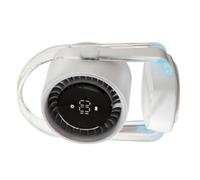 ZYHARUKO Ventilatore ricaricabile 100 velocità del vento Auto Swing sussurri silenzioso funzionamento luce notturna blu per palestra ufficio computer uso oscillante ventilatore da scrivania USB