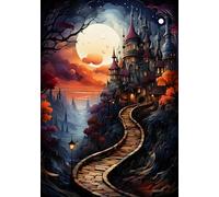 ZYHDK 1000 Pezzi ，Colourful Irregular Puzzle,Difficult Puzzle,Abstract Castles Posters ，Giocattoli Personalizzati Per Adulti ，Giochi Per Ridurre Lo Stress In Famiglia Xd226Yk