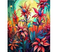 ZYHDK 1000 Pezzi - Colourful Puzzle Irregolare - Abstract Flowers Art Painting - For Giocattoli Educativi Per Famiglie Di Adulti - Wall Art Gifts - Jz293Ap