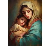 ZYHDK 1000 Pezzi Puzzle D'Arte ,Irregularity Puzzle ,Jesus The Madonna Marys Oil Painting ,Giocattoli Personalizzati Per Adulti ,Elderly Giochi Di Memoria E Cognizione Gifts Xd360Yk