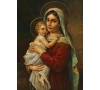 ZYHDK 1000 Pezzi Puzzle D'Arte ,Irregularity Puzzle ,Jesus The Madonna Marys Oil Painting ,Giocattoli Personalizzati Per Adulti ,Elderly Giochi Di Memoria E Cognizione Gifts Xd363Yk