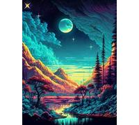 ZYHDK 1000 Pezzi Puzzles - Colorful Art Puzzle - Abstract Landscapes Posters - Giochi Di Memoria Per Adulti - Giocattoli Educativi Per La Famiglia - Jz268Ap