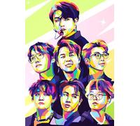 ZYHDK 1500 Pezzi ，Colorato Puzzles ，Immagini ，Gifts ，Korean Boyband Bang Bt S Art Poster ，Giocattoli Personalizzati Per Adulti ，Decorazione Della Casa,Xz05Wp