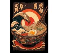 ZYHDK 1500 Pezzi ，Colorful Puzzle ，Immagini ，Vintage Japanese Ramenss Poster ，Giochi Per Ridurre Lo Stress In Famiglia ，Decorazione Artistica Da Parete - Kz43Dw