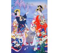 ZYHDK 1500 Pezzi,Difficult Puzzle - Colourful - Irregular Puzzle - Retro Yogass Meditations Art Picture - For Immagine Artistica Di Un Gioco Antistress Per Adulti - Wz109Zw
