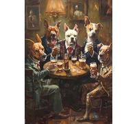 ZYHDK 1500 Pezzi - Fun Puzzle - Poster - Gifts - Dog Abstract Immagini - Giochi Per Ridurre Lo Stress In Famiglia - Giocattoli Da Sfida Per Adulti - Zy36Zk