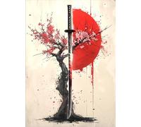 ZYHDK 1500 Pezzi - Immagini - Gifts - Colorato Puzzle - Samurais Sword Art Painting - Giocattoli Sfida Personalizzati Per Adulti - Decorazione Della Casa - Yz256Wk