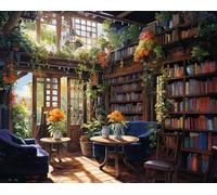 ZYHDK 1500 Pezzi - Immagini - Gifts - Puzzle Colorato - Art Illustrations Of Study Room - Immagine Del Gioco Antistress Per Adulti,Rh245Mo