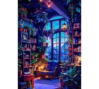 ZYHDK 1500 Pezzi - Immagini - Gifts - Puzzle Colorato - Art Illustrations Of Study Room - Immagine Del Gioco Antistress Per Adulti,Rh249Mo