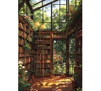 ZYHDK 1500 Pezzi - Immagini - Gifts - Puzzle Colorato - Art Illustrations Of Study Room - Immagine Del Gioco Antistress Per Adulti,Rh248Mo