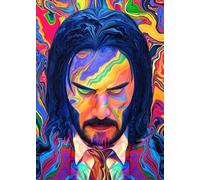 ZYHDK 1500 Pezzi - Immagini - Gifts - Puzzle Irregolare - Johns Wickss Art Poster - Gioco Di Sfida Per Adulti - Giocattolo Di Decompressione Per La Famiglia,Rh75Mo