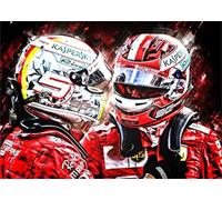 ZYHDK 1500 Pezzi - Poster - Difficult Puzzle - Gifts - Colorato - F1 Racings Art Poster - Immagine Di Un Gioco Antistress Per Adulti - Jw433Zk