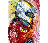 ZYHDK 1500 Pezzi - Poster - Difficult Puzzle - Gifts - Colorato - F1 Racings Art Poster - Immagine Di Un Gioco Antistress Per Adulti - Jw436Zk