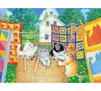 ZYHDK 1500 Pezzi ,Poster ,Puzzle Difficile ,Gifts ,Colorito ,Cute Cats Art Oil Painting ,Giochi Per Ridurre Lo Stress In Famiglia,Rh92Mo