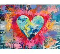 ZYHDK - 2000 Pezzi - Puzzle Colorati - Foto - Regali - Heart-Shaped Graffiti - Giocattolo Per La Decompressione Degli Adultis - Giochi Di Memoria E Cognizione - Gk82Aw