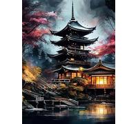 ZYHDK Puzzle 1500 Pezzi, Irregularity Puzzle, Japanese Landscapes Imperials Palaces Oil Painting, Giocattoli Personalizzati Per Adulti Gifts, Dh171Sz