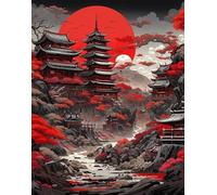 ZYHDK Puzzle 1500 Pezzi, Irregularity Puzzle, Japanese Landscapes Imperials Palaces Oil Painting, Giocattoli Personalizzati Per Adulti Gifts, Dh169Sz