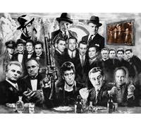ZYHDK Puzzle 2000 Pezzi - Colorato Irregular Puzzle - Gangsters Film Posters - Giocattolo Per La Sfida Della Famiglia Degli Adulti - Gioco Di Memoria Per Anziani - Wall Art Gifts - Hz175Zt