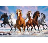 ZYHDK - Puzzle - 2000 Pezzi - Regali - Pittura - Wild Horses Galloping - Giochi Di Memoria E Cognizione Per Anziani - Giocattolo Per La Decompressione Degli Adulti Bd45Zk