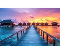 ZYHDK - Puzzle Artistico Da 2000 Pezzi - Seaside Boardwalk Scenery Immagini - Regali - Un Grande Puzzle Da Regalare A Tutta La Famiglia - Arredamento Per La Casa - Gk256Aw