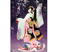 ZYHDK Puzzle Da 1500 Pezzi - Immagini - Puzzle Colorato - Japanese Woman In Kimonos Vintage Oil Painting - Poster Di Giocattoli Divertenti Per Famiglie Per Adulti - Decorazione Della Casa,Rh213Mo