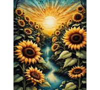 ZYHDK Puzzles 1500 Pezzi, Art Puzzle, Sunflowerss Landscapes Posters, Giochi Di Memoria Per Adulti, Giocattoli Antistress Per La Famiglia Gifts, Dh196Sz