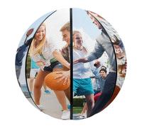 ZYHJJ Pallacanestro Personalizzata con Foto - Pallone da Basket Personalizzato - Pallacanestro con Il Tuo Foto - Taglia 7 (29,5") / Taglia 5 (27,5") - Regalo di Compleanno - Regali di Squadra
