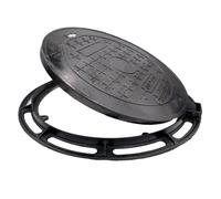 ZYHNNKL Coperchio per Fossa Settica da Incasso per Cortile, 16 20 24 28 32 35 Pollici, Coperchio di Ispezione in Metallo Incorporato per Cortile/vialetto/marciapiede(90cm/35 in)