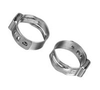 ZYHNYTAO 20 pezzi Morsetti per tubi flessibili a un orecchio senza gradini 304 Fascette per tubi in acciaio inossidabile Morsetto per tubi rapidi da 6,5 mm a 95,0 mm