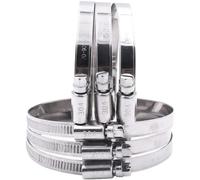 ZYHNYTAO 5 pezzi Fascetta stringitubo 304 acciaio inossidabile stile tedesco tubo acqua condotto morsetto tubo raccordo strumento di fissaggio 9 mm di larghezza