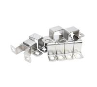 ZYHNYTAO Morsetto per tubo quadrato in acciaio inossidabile 304, spesso, quadrato, rettangolare, a forma di M, morsetto per sella, fibbia, cerchio per gola, dia. 10-dia. 80, 1/2/5 pezzi