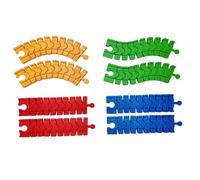 ZYIHNIRB 16 Pezzi Binario Giocattolo Ferrovia Kit Assemblabile Accessori Espansione Materiale Pp Adatto per Bambini attività Prescolare Coordinazione Occhio-ma, 8 Pezzi di Binari del Treno