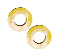 ZYIHNIRB 2 Pezzi di Dischi di Peso, Microdischi, Dischi di Peso Progressivi, Dischi di Allenamento, Resistenti, Realizzati in Acciaio per Un Aumento Controllat, Giallo da 1.25 Libbre