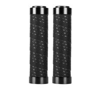 ZYIHNIRB 2 Pezzi Manopole Manubrio Bicicletta Comode Assorbimento Sudore Antiscivolo Stabili Installazione Rapida Materiale PU PP Adatte per Percorsi Urbani Sp, Nero