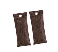 ZYIHNIRB 2 Pezzi Sacchetti Deodoranti Scarpe Borse Carbone bambù Assorbiumidità Sudore Tessuto Lino Traspirante Riutilizzabili Adatto per Scarpe Sportive Pales, caffè 75g